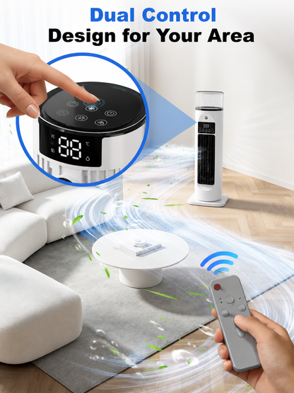 Enfriador de habitación portátil 4 en 1 con control remoto y temporizador - Image 1