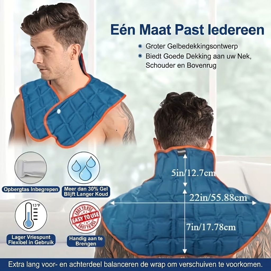 Envoltura de Gel Refrigerante para Hombros y Cuello