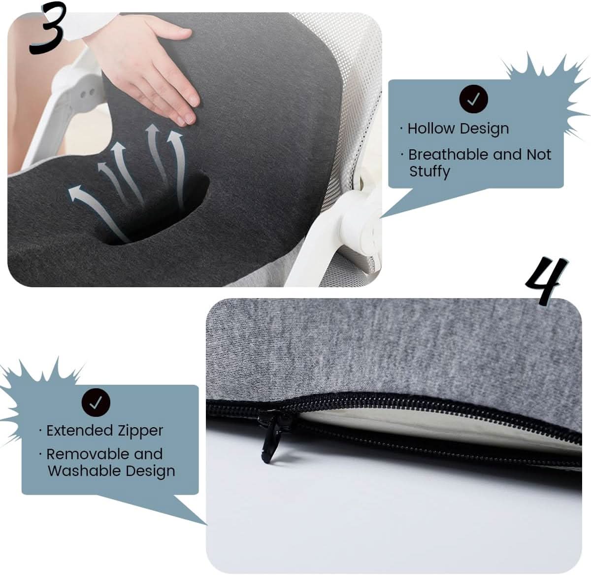 ERGOCOMFORT PAD – Almohada de Espuma Viscoelástica Premium para Postura y Comodidad