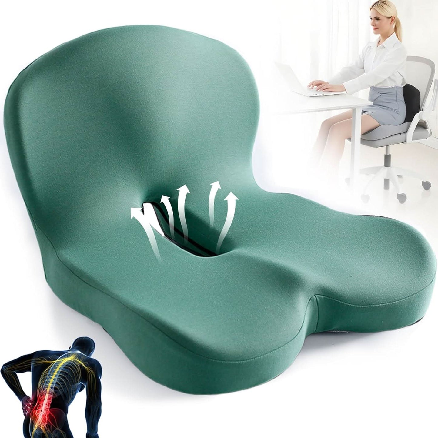 ERGOCOMFORT PAD – Almohada de Espuma Viscoelástica Premium para Postura y Comodidad