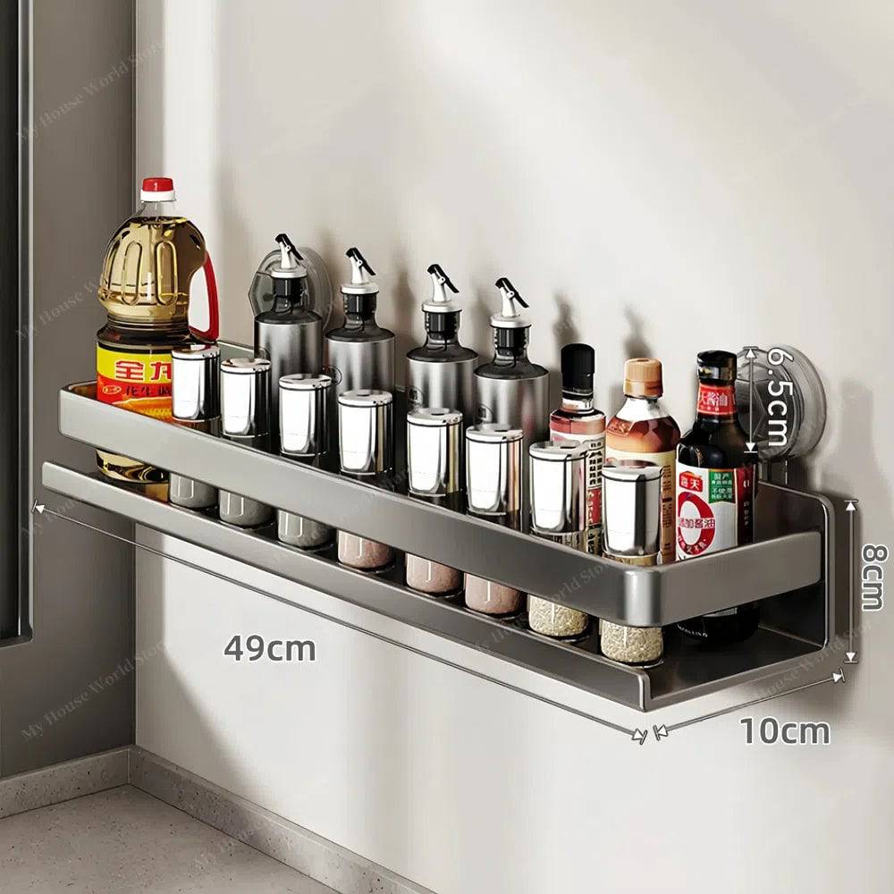Especiero de pared con ventosas para cocina