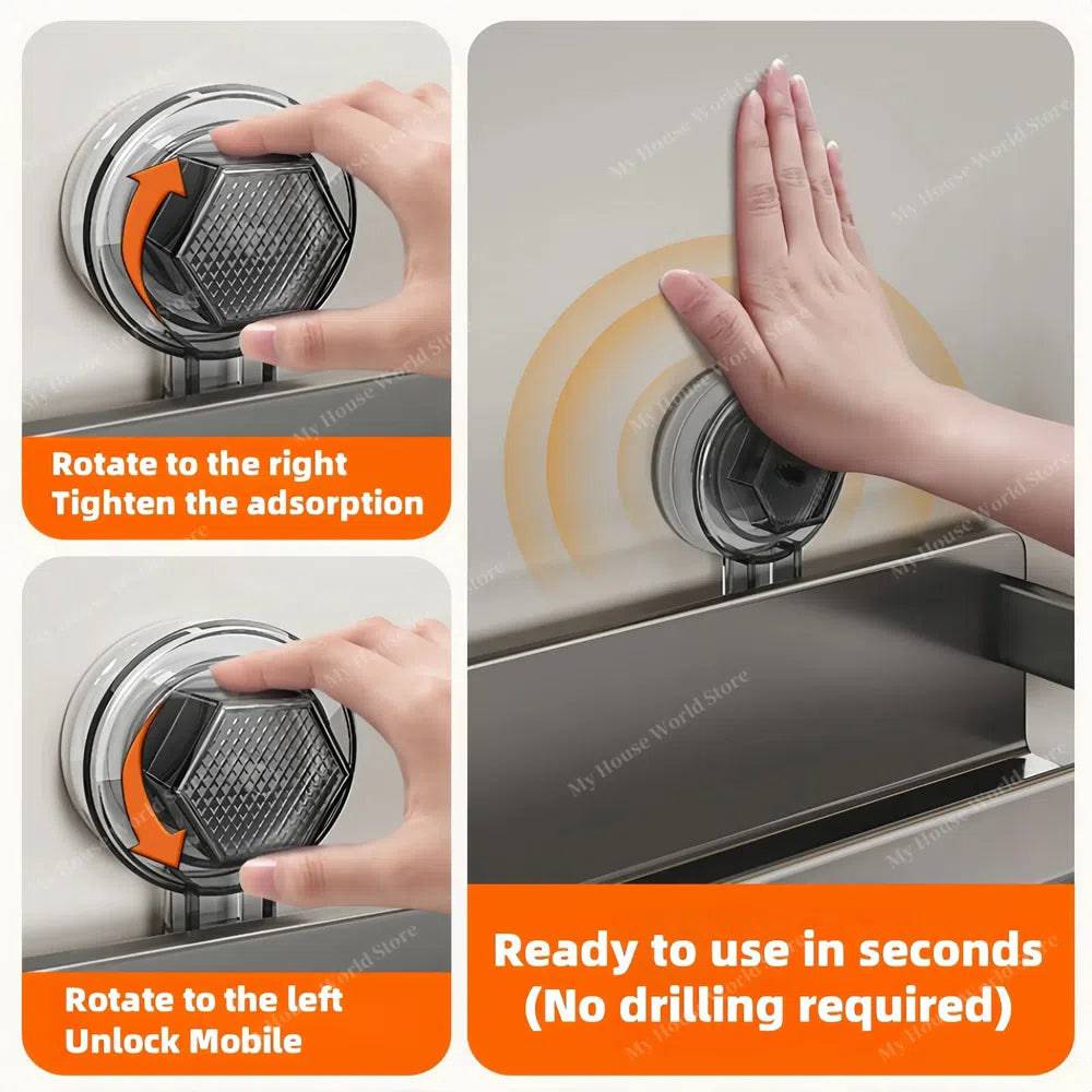 Especiero de pared con ventosas para cocina