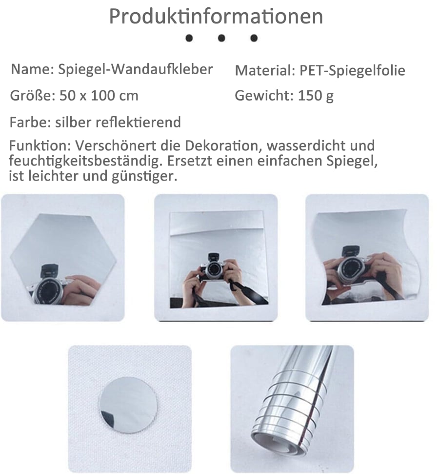 Espejo Ultra-Flexible - Seguro y a Prueba de Roturas