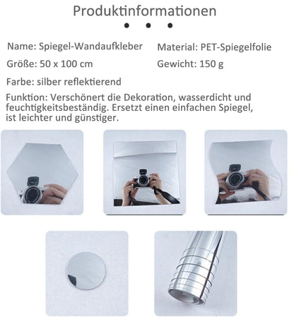 Espejo Ultra-Flexible - Seguro y a Prueba de Roturas