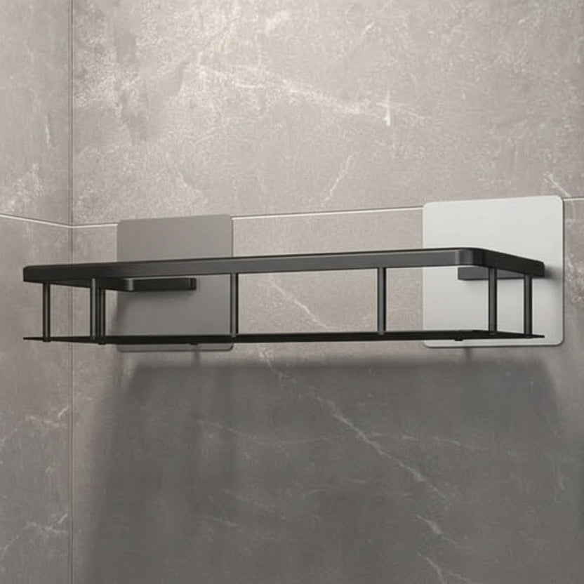 Estante de baño adhesivo sin taladro – Elegante para cualquier baño