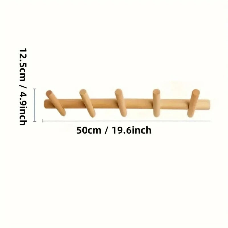Estante de Pared Maeve | Organizador de Roble Sólido