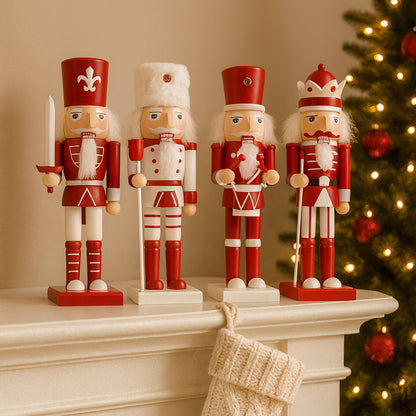 Figuras de cascanueces de madera – 24 cm, set de 4 figuras