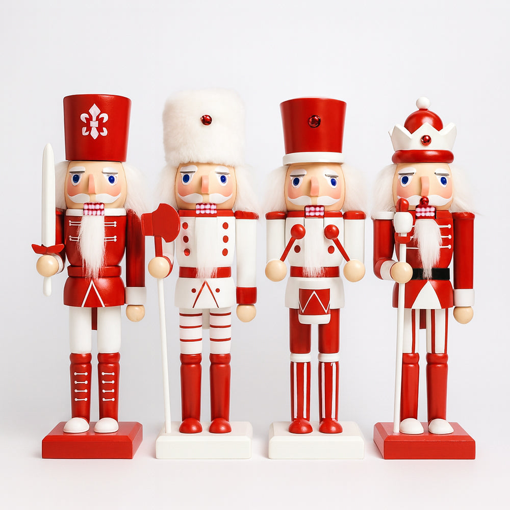 Figuras de cascanueces de madera – 24 cm, set de 4 figuras