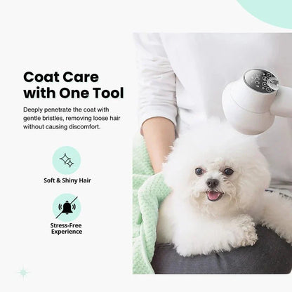 FluffDry • Secador y Cepillo para Perros 2 en 1