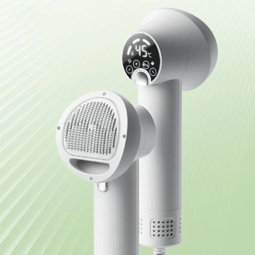 FluffDry • Secador y Cepillo para Perros 2 en 1