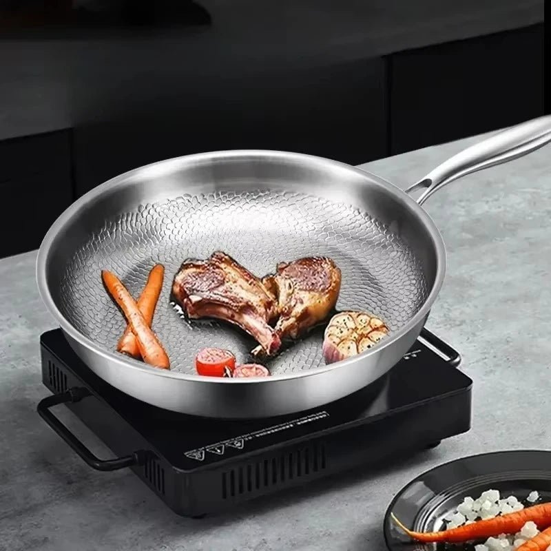 FORGEON – Sartén Antiadherente de Titanio Martillado para Cocinas de Inducción y Cocina Diaria