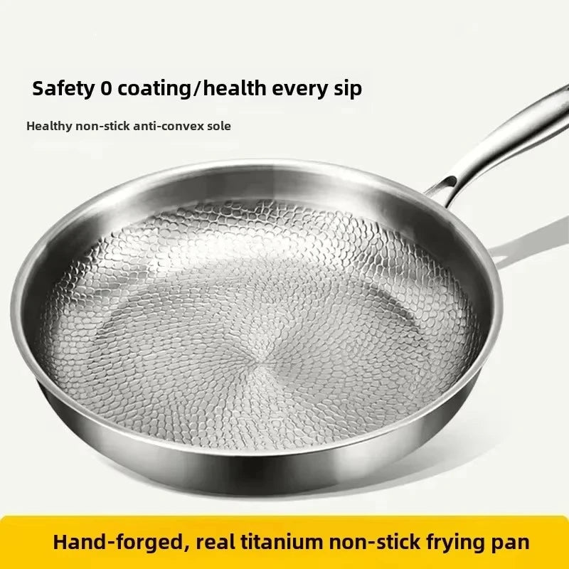 FORGEON – Sartén Antiadherente de Titanio Martillado para Cocinas de Inducción y Cocina Diaria
