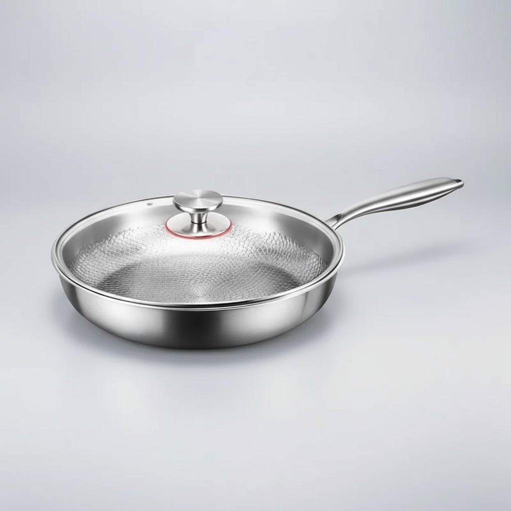FORGEON – Sartén Antiadherente de Titanio Martillado para Cocinas de Inducción y Cocina Diaria