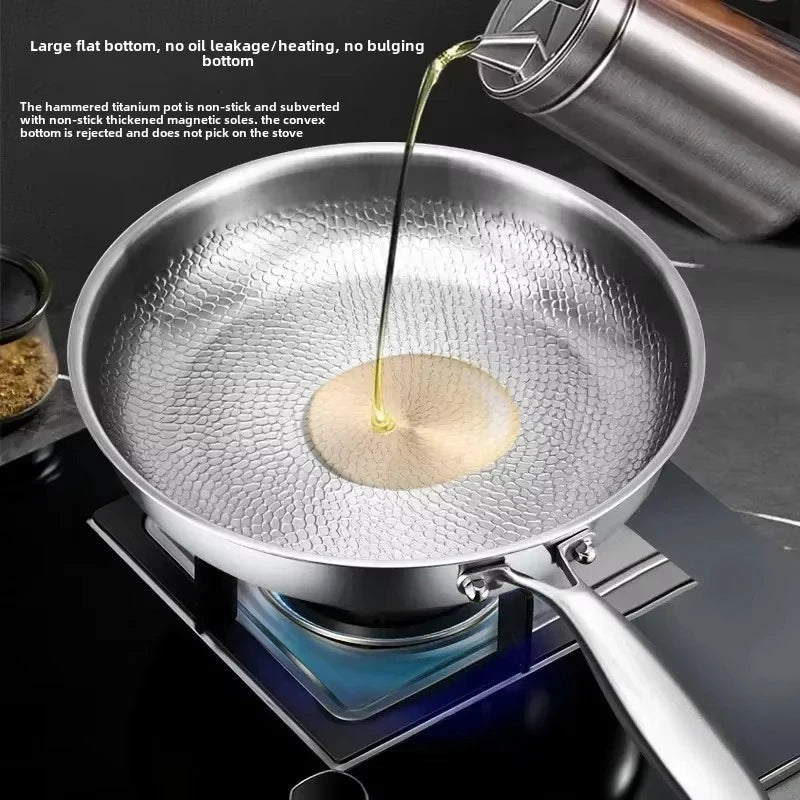 FORGEON – Sartén Antiadherente de Titanio Martillado para Cocinas de Inducción y Cocina Diaria