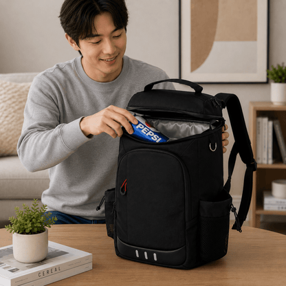 FRESHPACK – Mochila enfriadora duradera con abridor de botellas para viajes y camping
