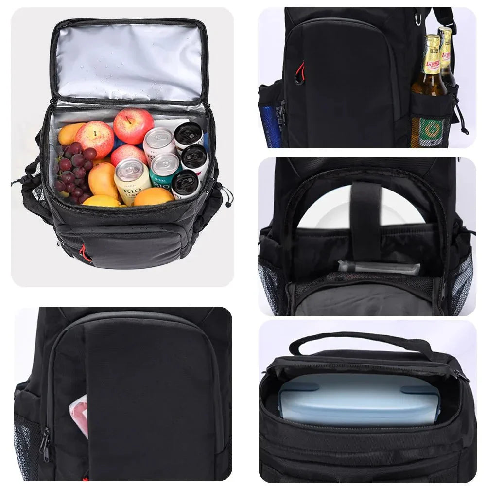FRESHPACK – Mochila enfriadora duradera con abridor de botellas para viajes y camping