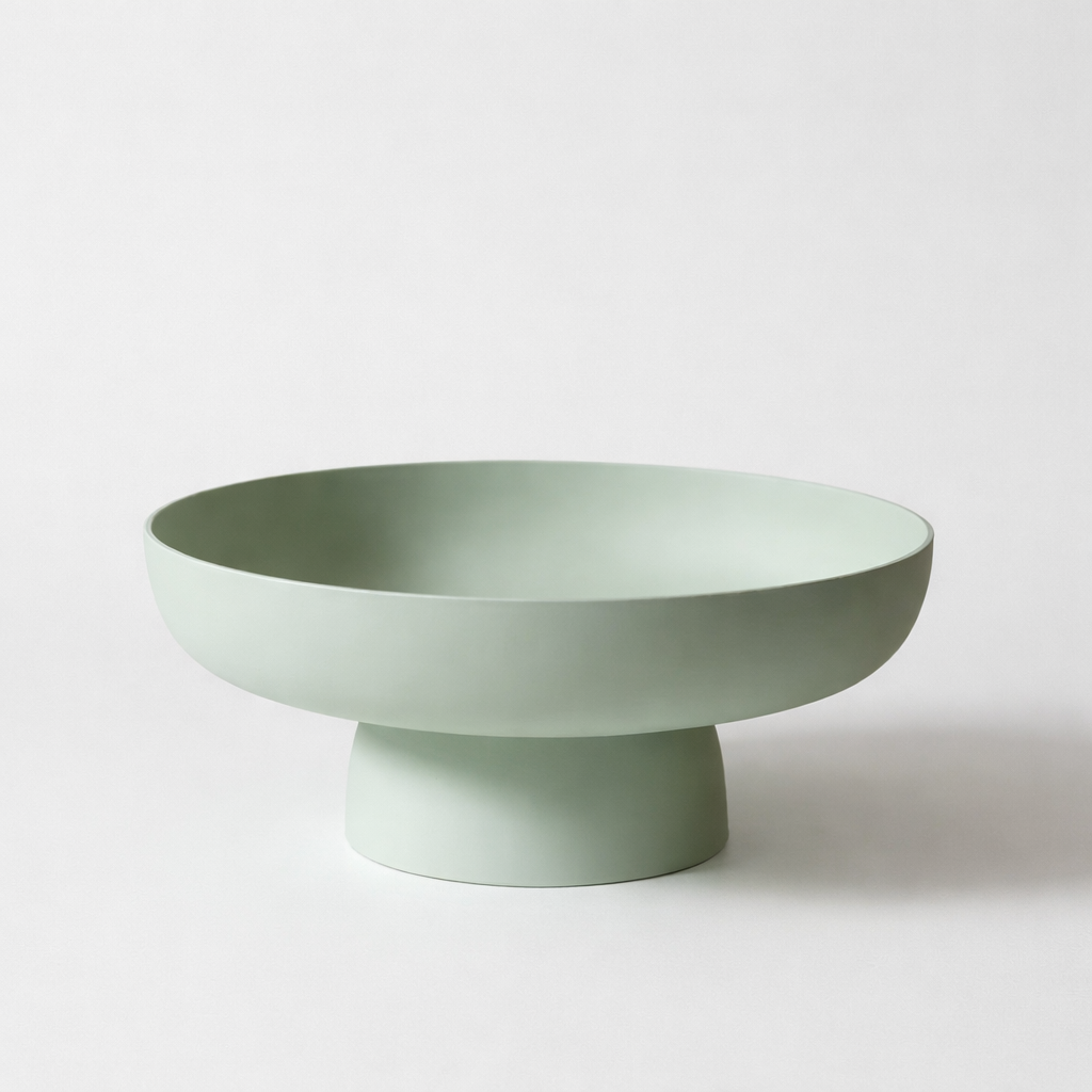 Frutero contemporáneo con pedestal — Base elevada e interior amplio