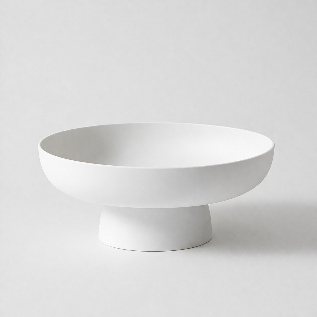 Frutero contemporáneo con pedestal — Base elevada e interior amplio