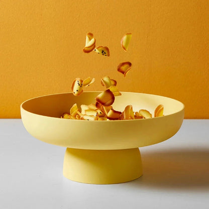 Frutero contemporáneo con pedestal — Base elevada e interior amplio