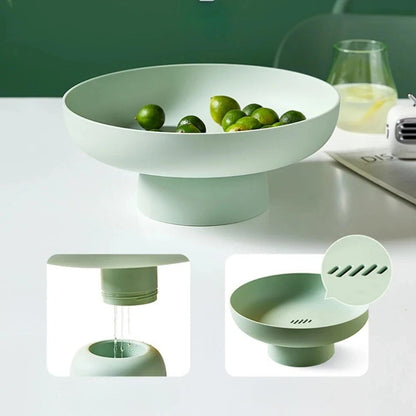 Frutero contemporáneo con pedestal — Base elevada e interior amplio