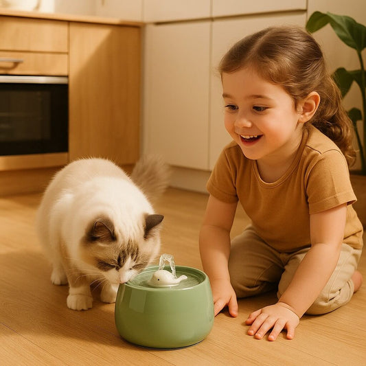 FUENTE DE AGUA DE CERÁMICA PARA GATOS | AquaCeramic