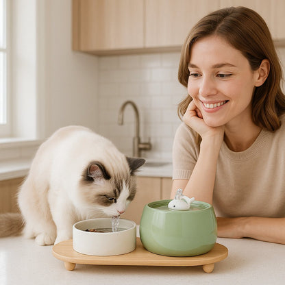 FUENTE DE AGUA DE CERÁMICA PARA GATOS | AquaCeramic