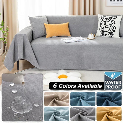 Funda cubre sofá foulard | Impermeable y antiarañazos | Protección contra el polvo y cubierta multifuncional | Para sofá, cama y salón