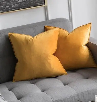 Funda de Almohada de Terciopelo de Lujo Europeo
