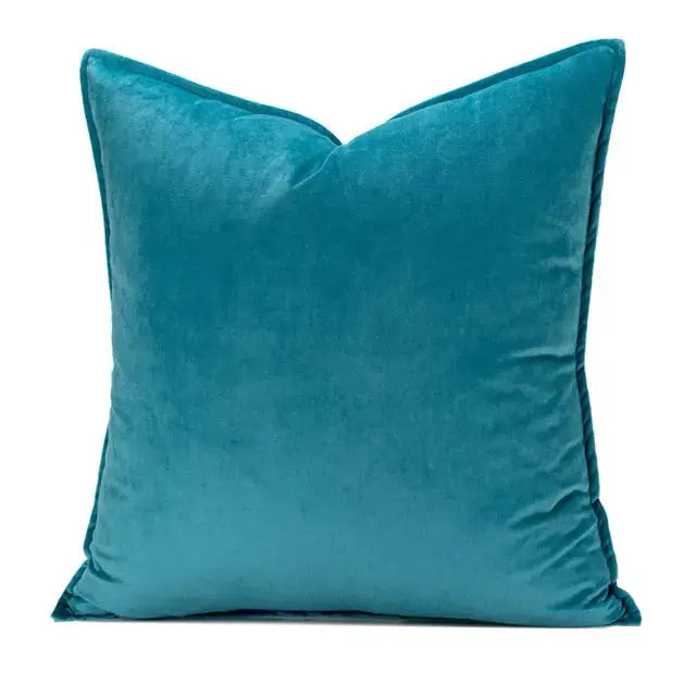 Funda de Almohada de Terciopelo de Lujo Europeo