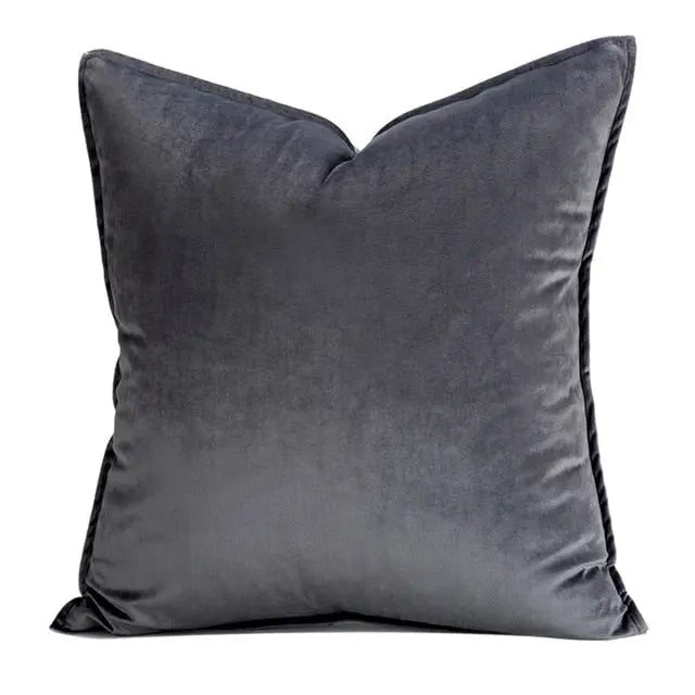 Funda de Almohada de Terciopelo de Lujo Europeo