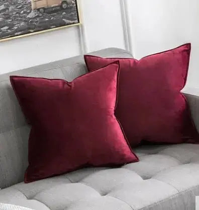 Funda de Almohada de Terciopelo de Lujo Europeo