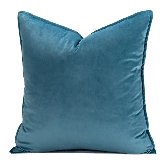 Funda de Almohada de Terciopelo de Lujo Europeo