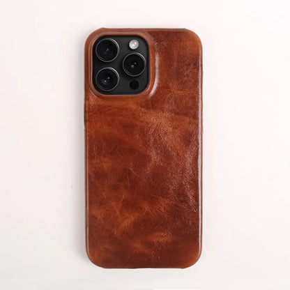 Funda de Cuero Crownline para iPhone en Piel de Vaca Auténtica Hecha a Mano