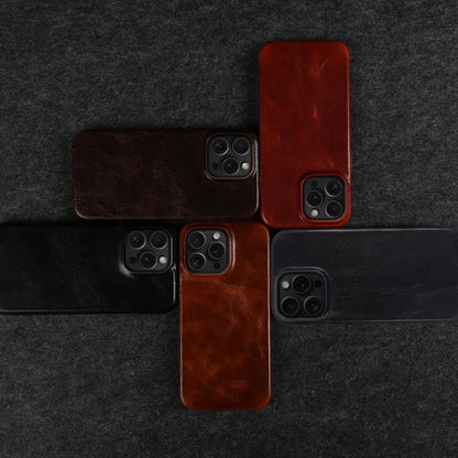 Funda de Cuero Crownline para iPhone en Piel de Vaca Auténtica Hecha a Mano