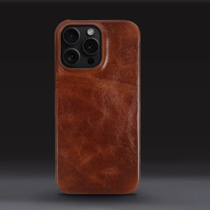 Funda de Cuero Crownline para iPhone en Piel de Vaca Auténtica Hecha a Mano