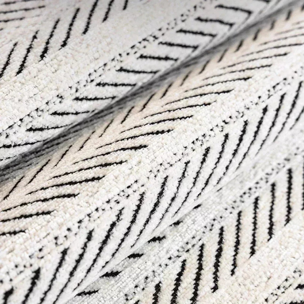 Funda de Sofá Aurivelle con Diseño de Espiga y Borde Ondulado