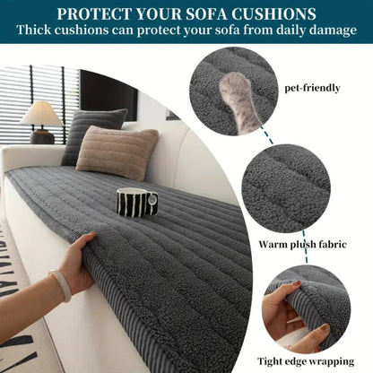 Funda de Sofá de Terciopelo Grueso Chic