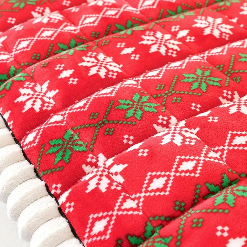 Funda de Sofá Festiva para el Invierno