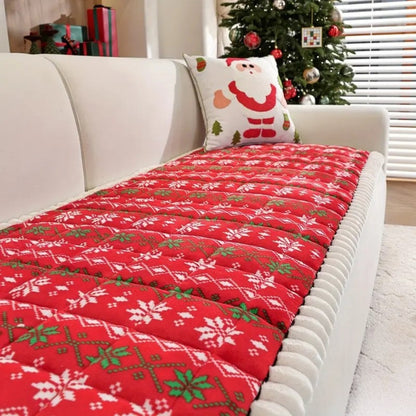 Funda de sofá festiva de invierno