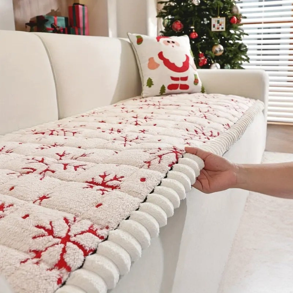 Funda de sofá festiva de invierno