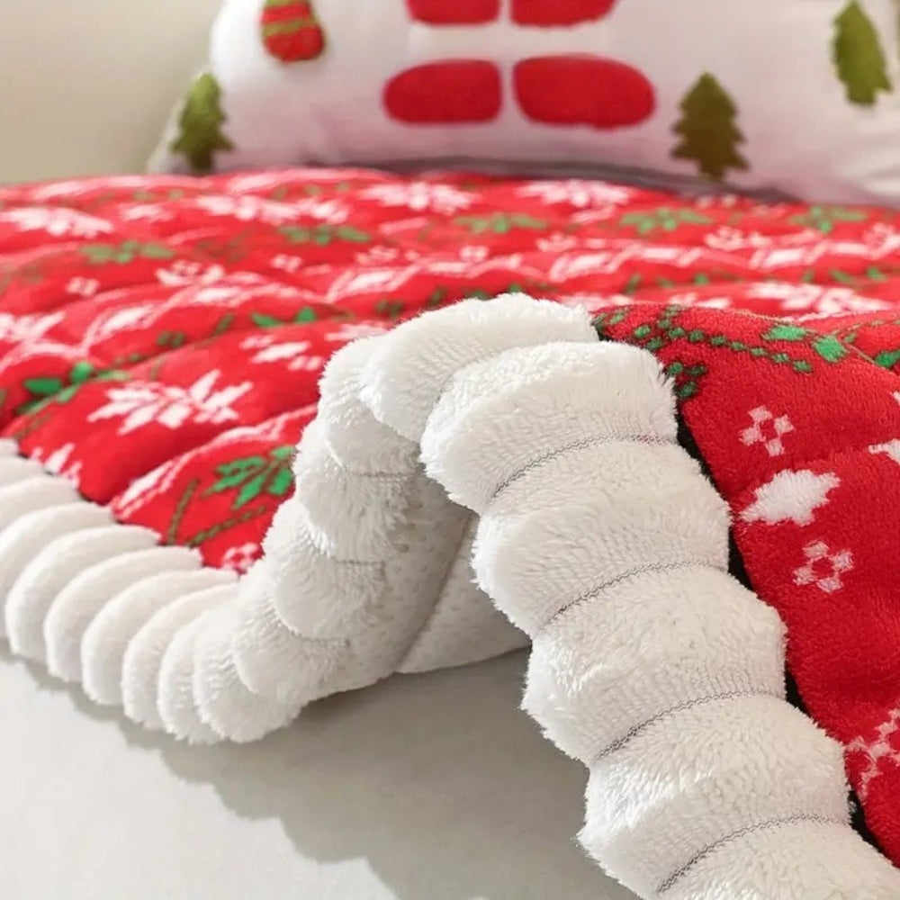 Funda de sofá festiva de invierno