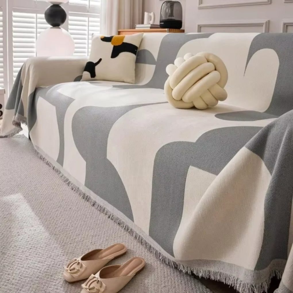 Funda de sofá geométrica moderna