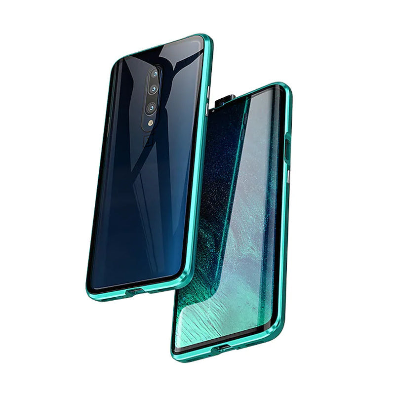 Funda de teléfono de vidrio templado magnético de doble cara para Samsung