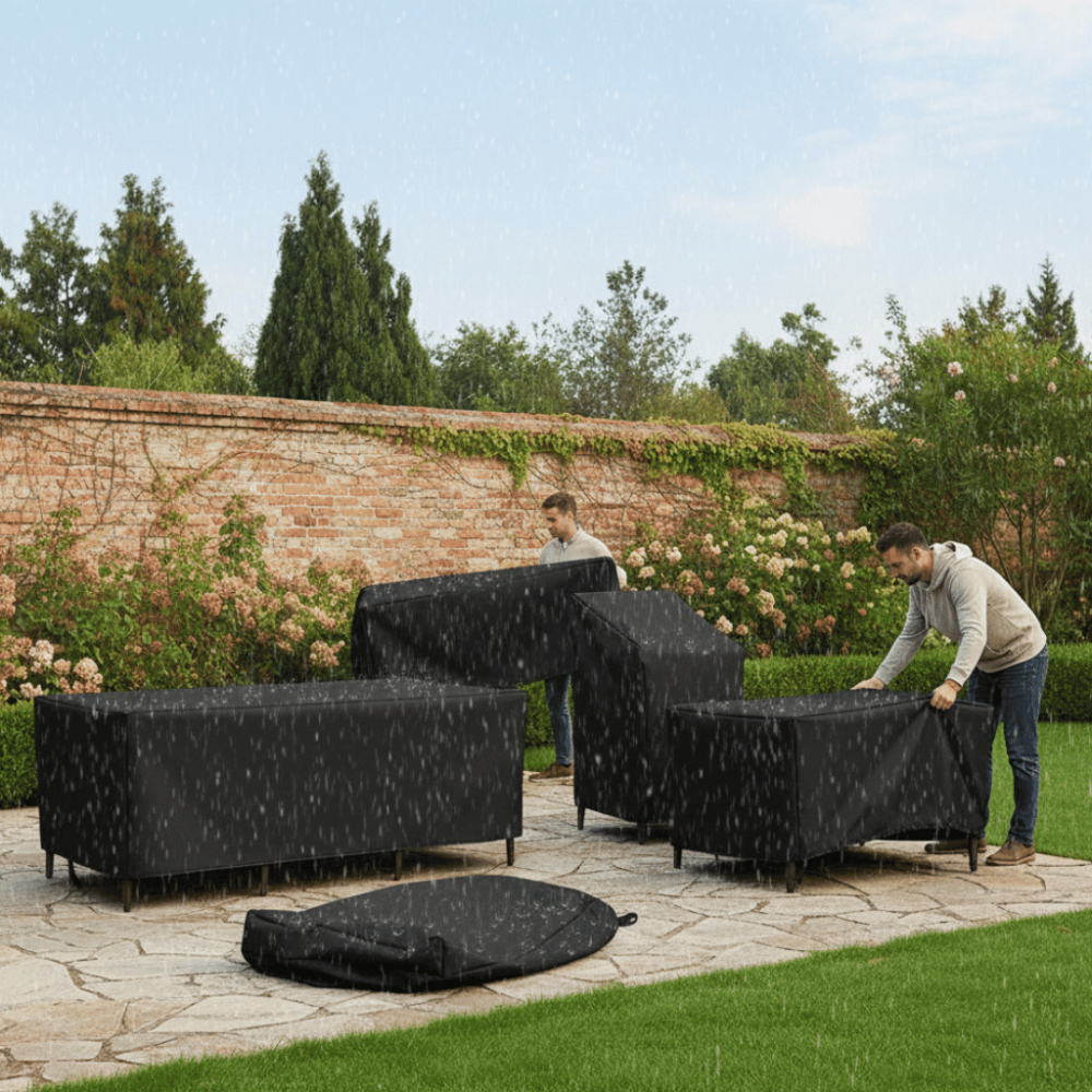 Funda impermeable para muebles de jardín con protección contra la intemperie – Uso versátil en exteriores
