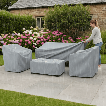 Funda impermeable para muebles de jardín con protección contra la intemperie – Uso versátil en exteriores