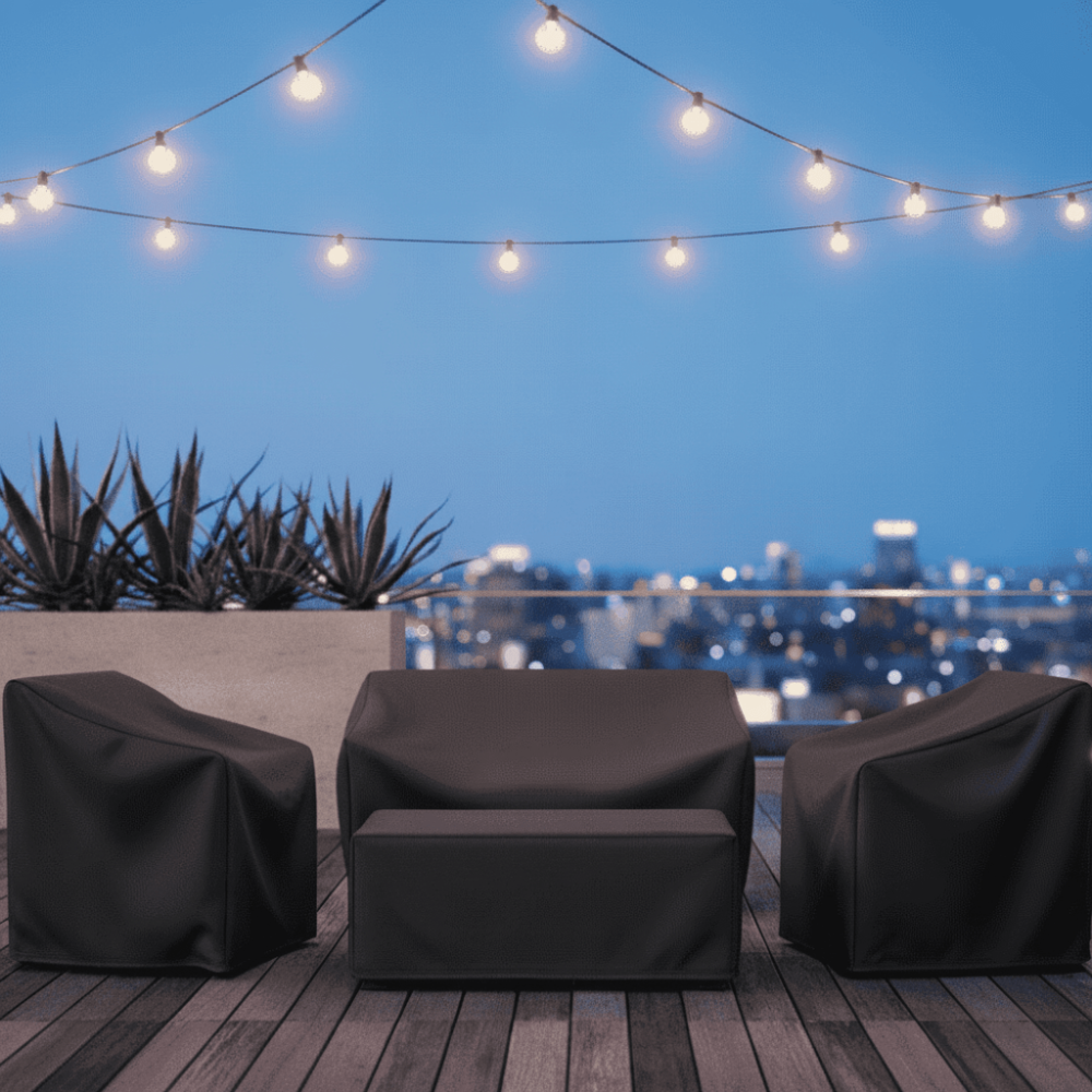 Funda impermeable para muebles de jardín con protección contra la intemperie – Uso versátil en exteriores
