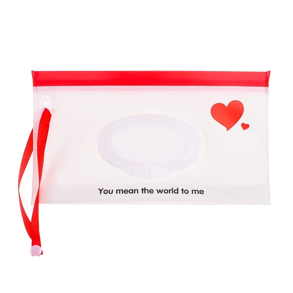 Funda portátil para toallitas húmedas de bebé con tapa abatible y correa con broche