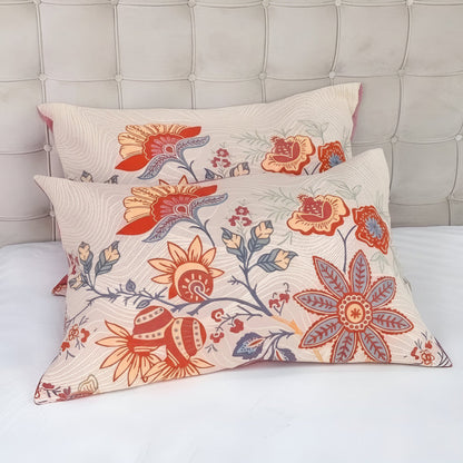Fundas de Almohada Boho Floral Rústicas | Juego de 2 piezas