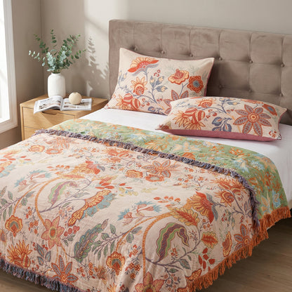 Fundas de Almohada Boho Floral Rústicas | Juego de 2 piezas