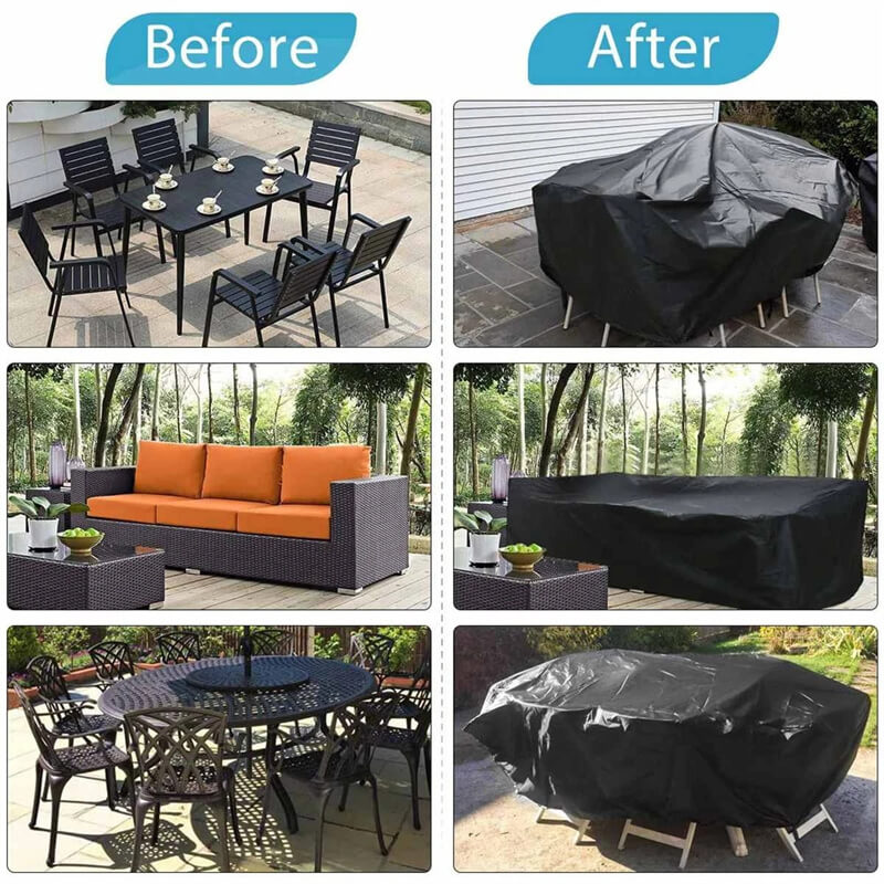 Fundas impermeables de alta resistencia para muebles de exterior